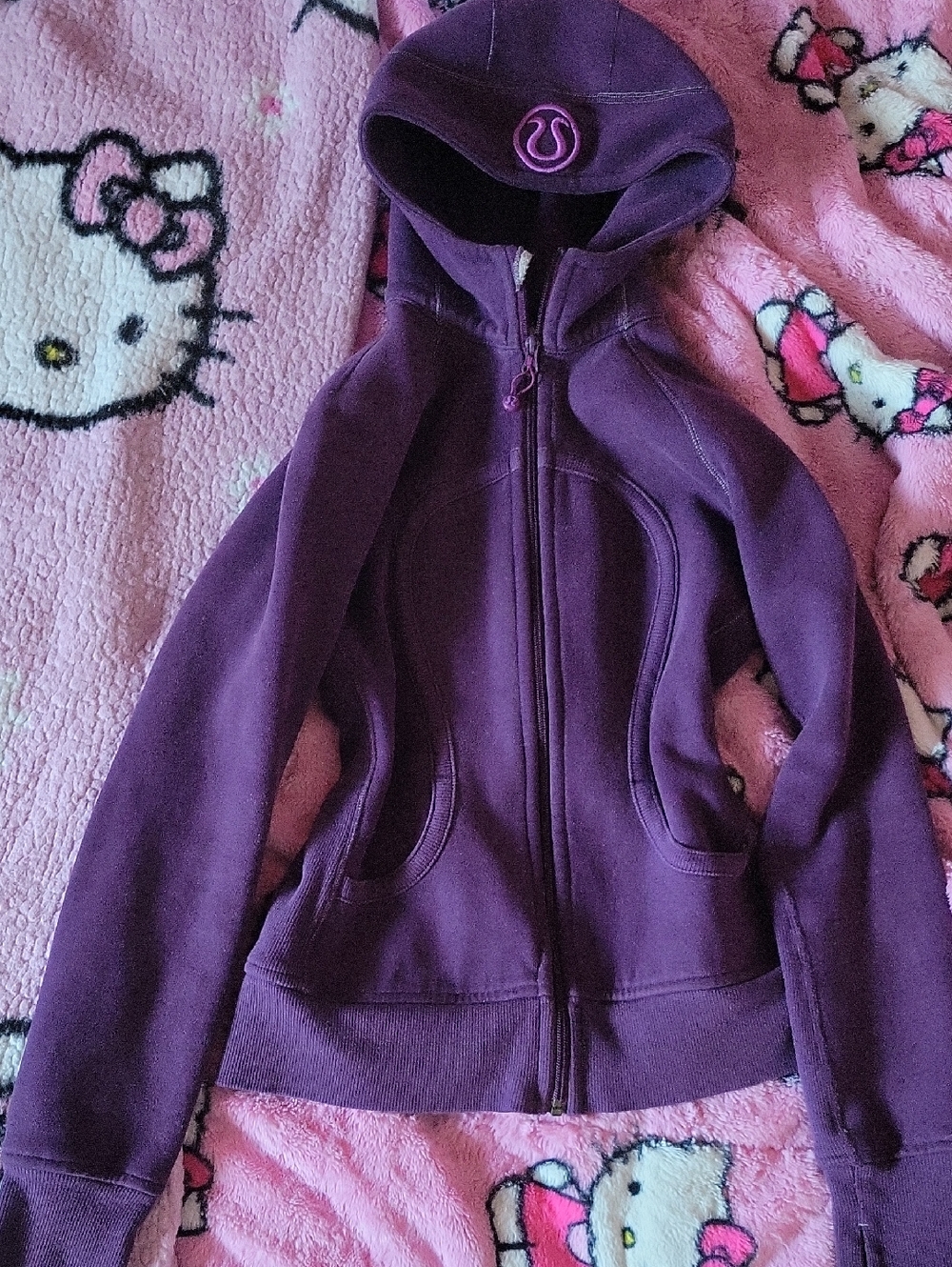 Purple Lulu Lemon Scuba Zip Up size s/m - Picture 1 of 6